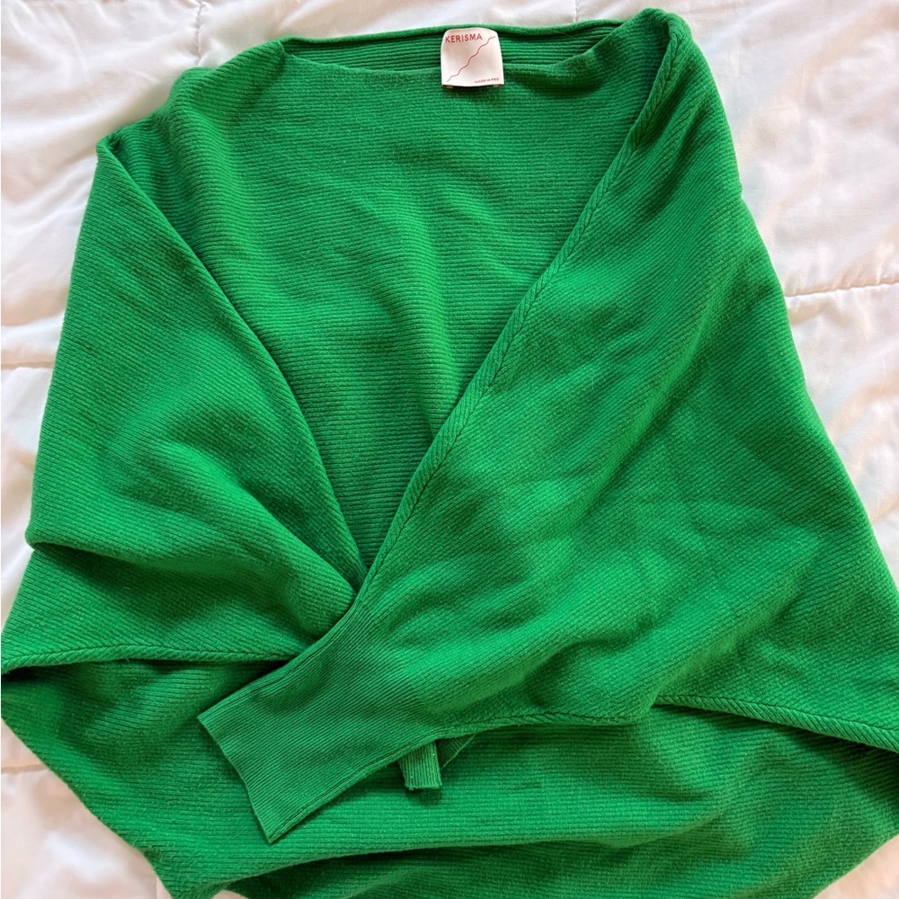 Kerisma Vibrant Green V-Neck Sweater